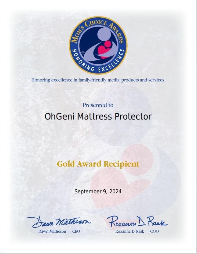 OhGeni 100% Waterproof Mattress Protector, Queen Size Mattress Pad, Fits 6"-20" - Image 10