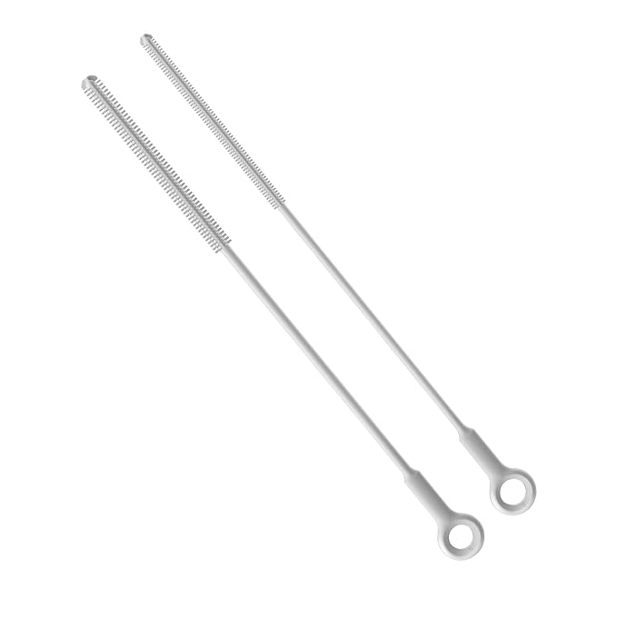 Reusable Silicone Straw Cleaner Brush Set, Flexible&Bendable Design, Dishwasher by Leucite