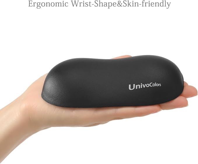 UnivoColors Design-Wave Set of Wrist Rest, Artificial Sheepskin+Memory - Image 6