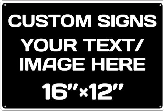 custom signs personalized, Aluminum Weatherproof Metal Sign, hazard sign by Repaly