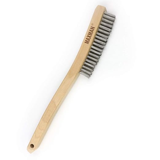 MAXMAN Wire Brush, Heavy Duty Stainless Steel Wire Brushes by MAXMAN