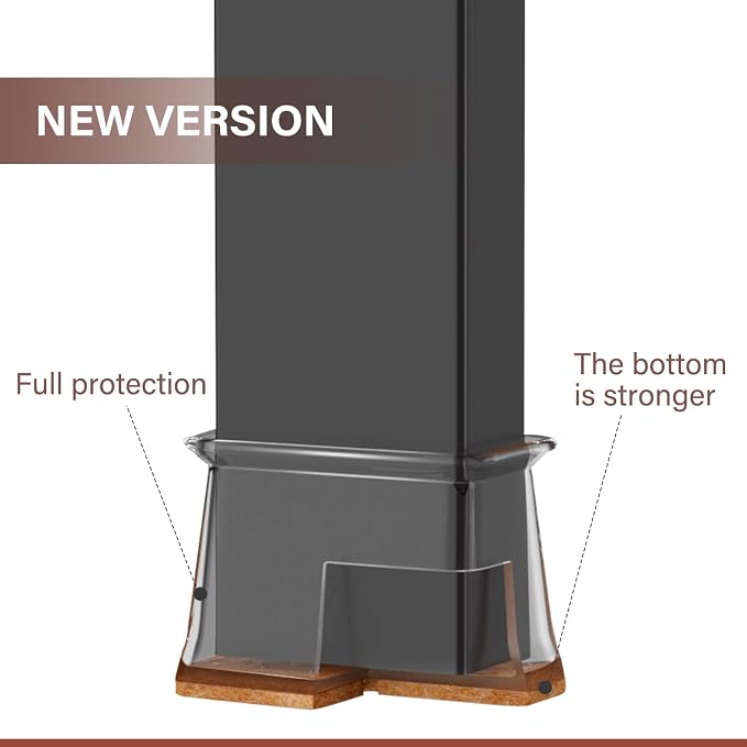 Chair Leg Floor Protectors Rectangle Chair Leg Protectors - Image 2