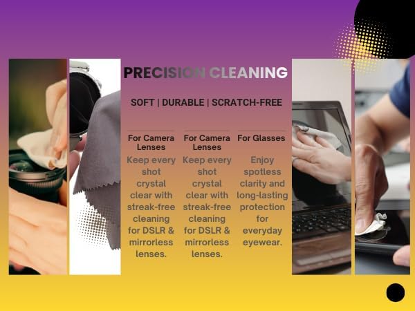 Microfiber Lens Cleaning Cloth for Glasses & Camera | 6 Packs |Australian - Image 5