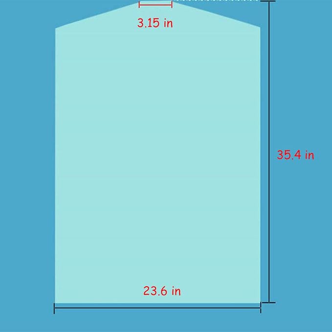 100 PCS Dry Cleaner Bags Plastic Clear 35.4 Inches Can be Hung Transparent - Image 3