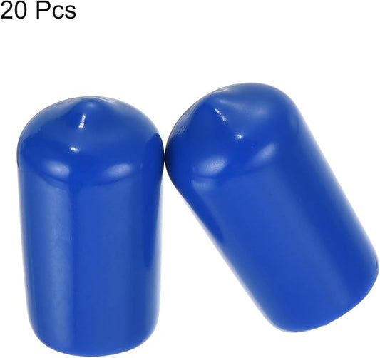 uxcell 20pcs Rubber End Caps 12mm ID Vinyl Round Tube Bolt Cap Cover Screw - Image 2