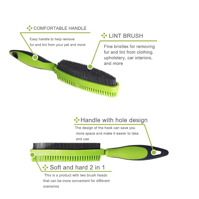 Rubber Pet Hair Removal Brush for Couch Clothes Dog Cat Pet Hair Carpet - Image 4