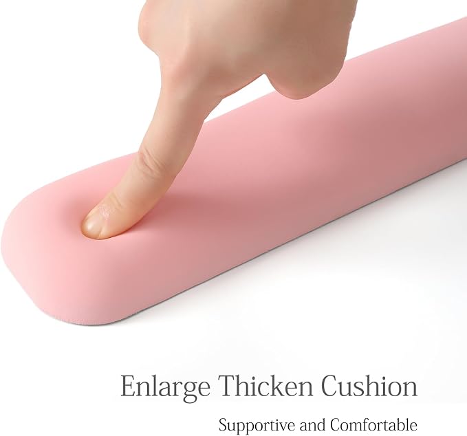 UnivoColors Design-Wave Keyboard Wrist Rest, Artificial Sheepskin+Memory - Image 3