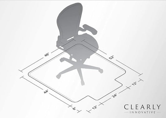 Exclusive Beveled Edge Glass Chair Mat - Image 2