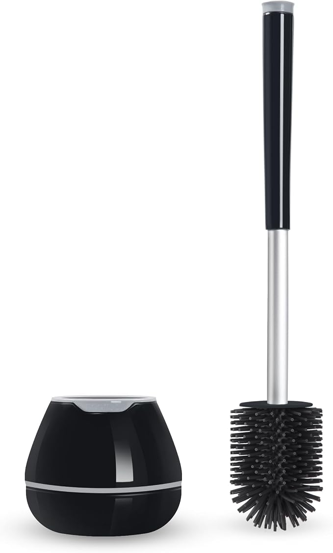 BOOMJOY Toilet Brush and Holder Set, Toilet Scrubber Brush by BOOMJOY