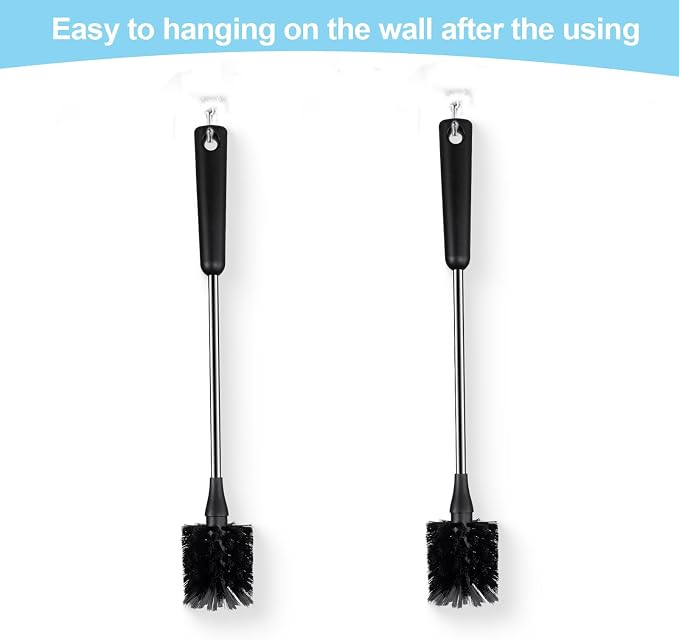 Water Bottle Brush & Straw Cleaner Set, Stainless Steel Long Handle Baby Bottle - Image 6