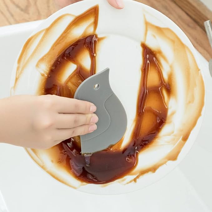 Pan Scraper Silicone Scraper, Penguin Shape Kitchen Cleaning Tool Pans Bowls - Image 7