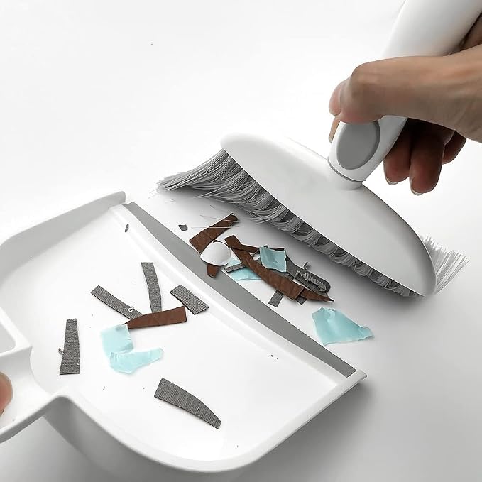 Dust pan, Mini Dustpan and Brush Set, Small Broom and Dustpan Set, Small Hand - Image 2