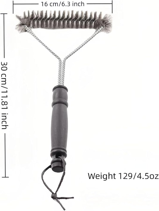 BBQ Bristles Grill Brush 12 Inch Heavy Duty Stainless Steel, Y Shape BBQ Brush - Image 2