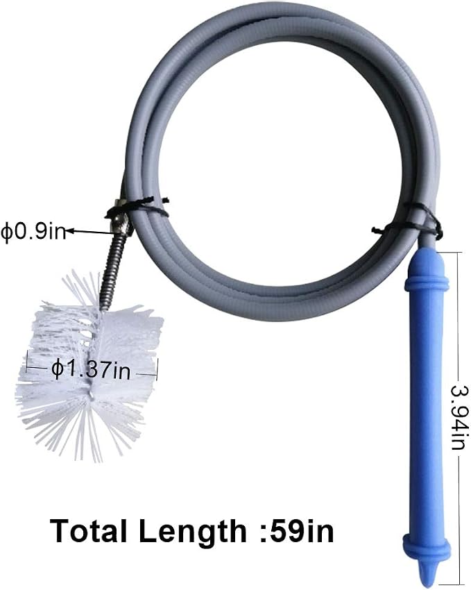 59 Inch Drain Cleaner Brush, Pipe Cleaner Clog Remover - Image 6