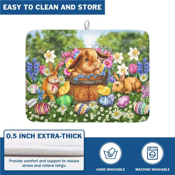Easter Bunnies Eggs Dish Drying Mat - Image 5