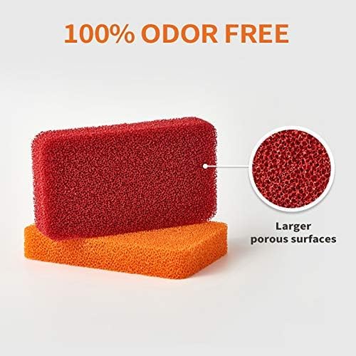Liflicon Heavy Duty Silicone Scrubber Sponges -Kitchen Bathroom Cleaning - Image 3