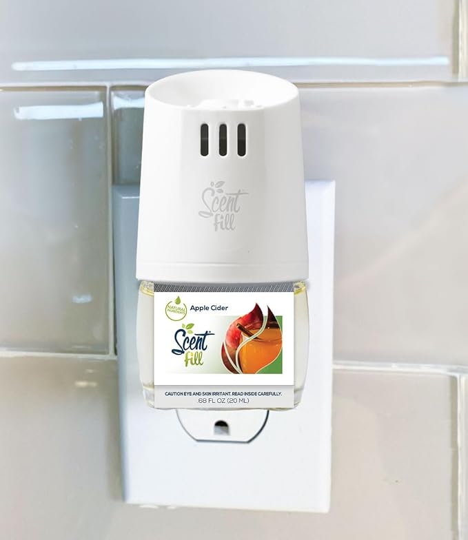 Scent Fill Apple Cider Plug in Air Freshener, 4 Scented Oil Refills - Image 2