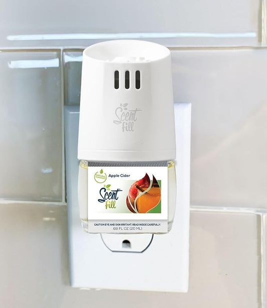 Scent Fill Apple Cider Plug in Air Freshener, Scented Oil Refills, 2 Refills + - Image 2