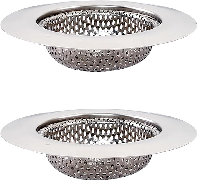 2 Pcs 11.5cm Stainless Steel Sink Strainers Sink Drain Baskets Small Basket by Unknown