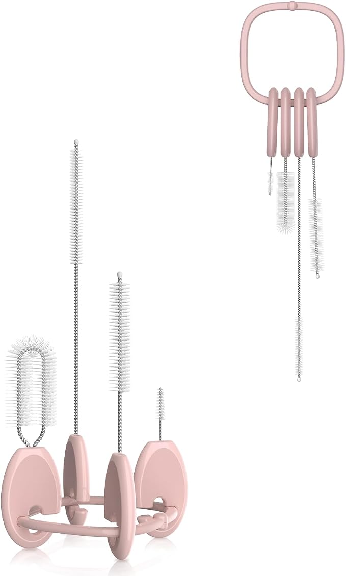 YOTIME Standing Straw Cleaner Brush Set, 4in1 Reusable Straw Brushes by YOTIME