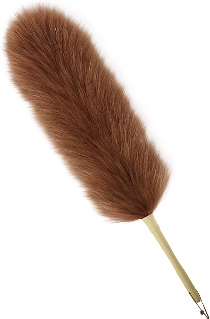 Lambs Wool Duster for Cleaning Window Blinds Computer Furniture TV Computer by iHUFeather