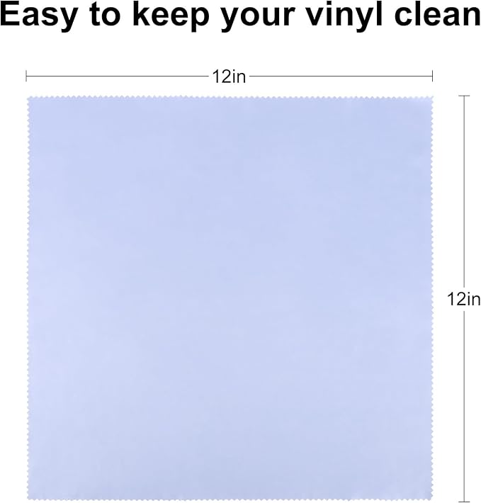 Record Cleaning Cloth, 6 Pack 12''x12'' Anti-Static Microfiber Towel by - Image 2