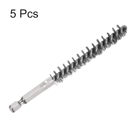 HARFINGTON 5Pcs Bore Brush Stainless Steel 11mm Dia Cleaning Twisted Wire Brush - Image 3