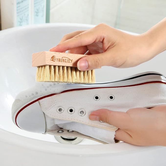 YoungJoy 3 Pieces Dual Sided Sneaker Shoe Cleaner Brush Set Shoes Clean Brush - Image 2