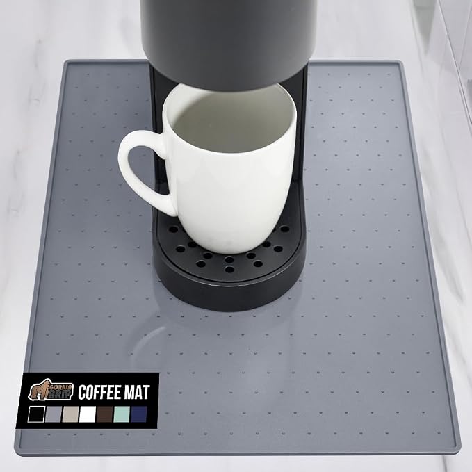GORILLA GRIP Silicone Coffee Mat, Espresso Machine Bar Accessories, Keep by GorillaGrip