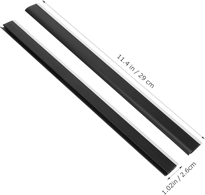 2pcs Plastic Strip Replacement for Dustpan Edge Bar Dust Pan Inlet Soft - Image 2