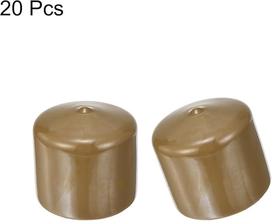 uxcell 20pcs Rubber End Caps 48mm ID Vinyl PVC Round Tube Bolt Cap Cover Screw - Image 2