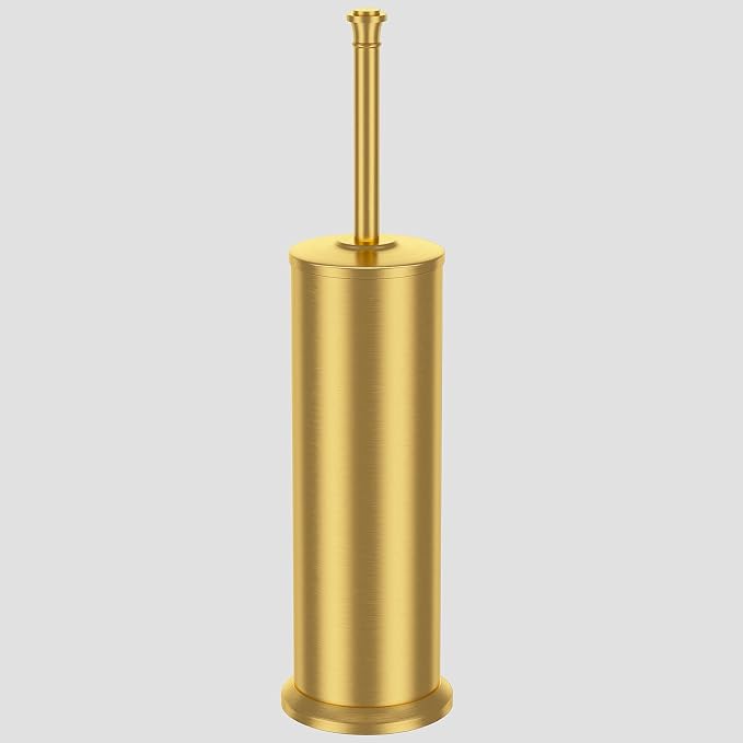 Brass Toilet Brush and Holder，Long Handled Gold Toilet Brush - Image 8