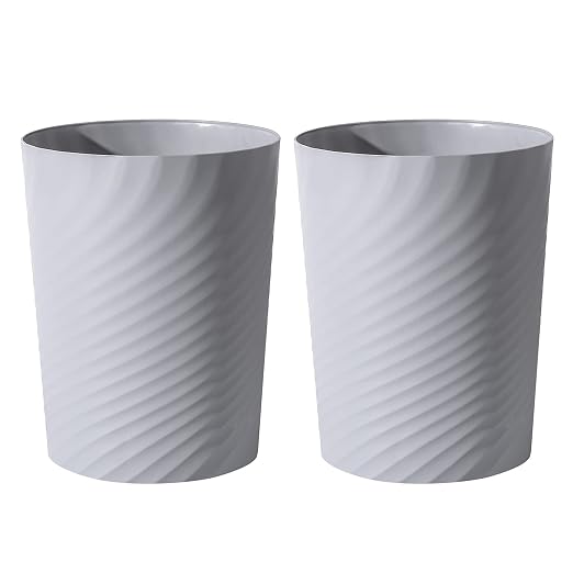 UUJOLY Plastic Small Trash Can Wastebasket, Garbage Container Basket by UUJOLY