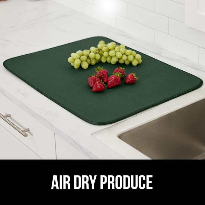 GORILLA GRIP Ultra Water Absorbent Microfiber Dish Drying Mat, Quick Dry Thick - Image 9