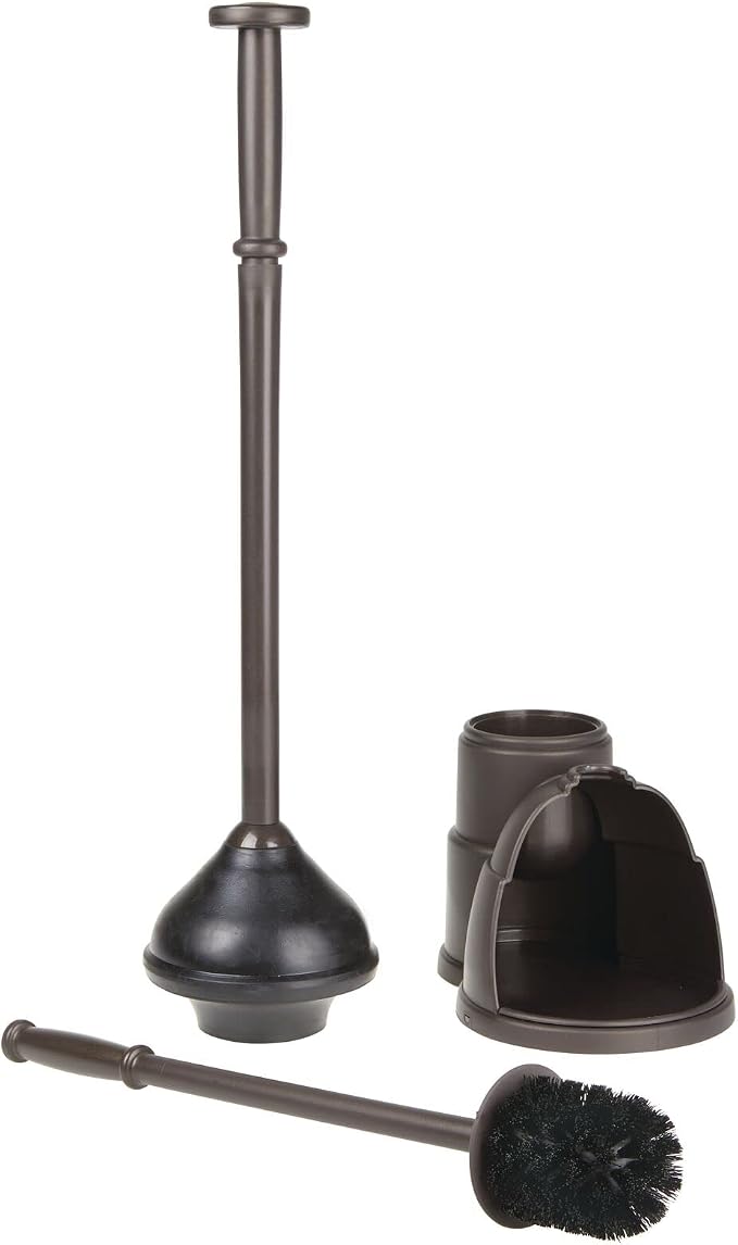 mDesign Plunger and Brush Set for Toilet Bowl - Image 5