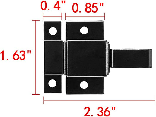 2 Packs Self-Closing Latches, Aluminum Alloy Automatic Gate Latch - Image 2