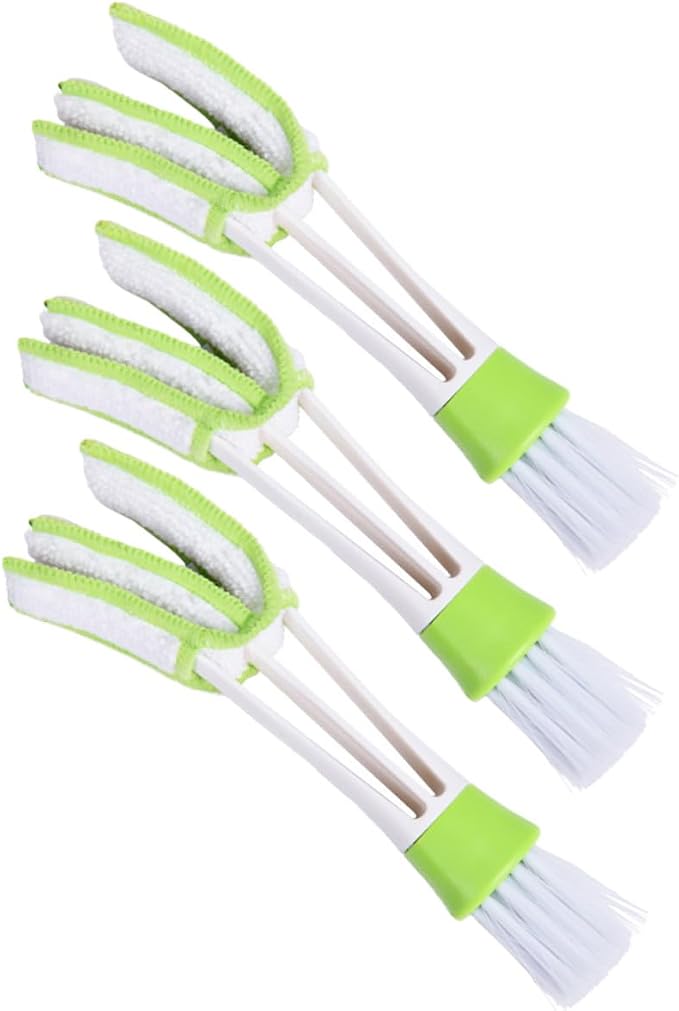 Didiseaon 3pcs Car Air Vent Cleaning Brush Double-Ended Interior Crevice Brush by Didiseaon