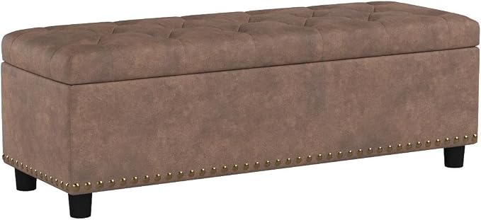 BELLEZE 47" Storage Ottoman, Storage Bench - Image 5
