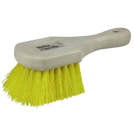 Weiler 79120 8" Utility Scrub Brush, Short Handle, Foam Block by WeilerAbrasives
