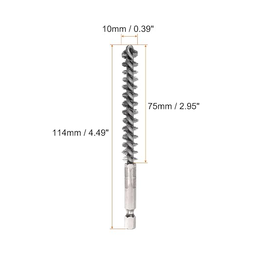 HARFINGTON 3pcs Stainless Steel Bore Brush 10mm Dia Cleaning Wire Brush - Image 2
