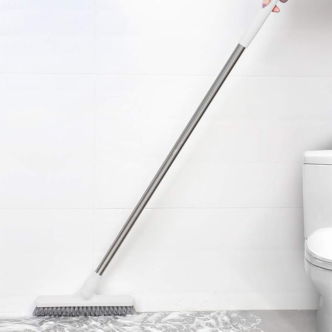 Affogato Floor Scrub Brush Bathroom Long Handle Bathtub Push Broom Shower Tile - Image 5