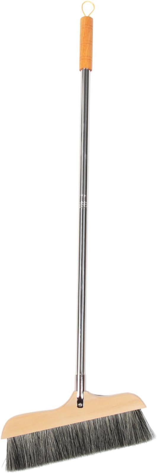 Wood Bristle Broom Heavy Duty Household Sweeper Long Handle Soft Bristle by OHPHCALL