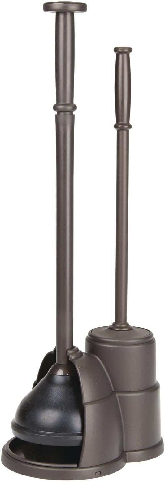 mDesign Plunger and Brush Set for Toilet Bowl by mDesign