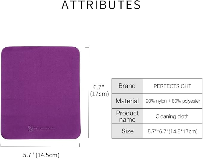 PERFECTSIGHT Microfiber Cleaning Cloth | Eyeglass Lens Cleaner Glasses - Image 7