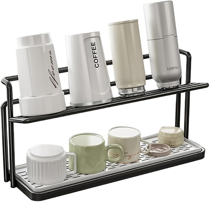 2-Tier Space-Saving Drain Rack by HZBL-LPHardware
