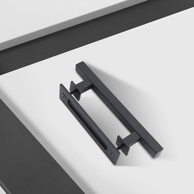EaseLife 12" Sliding Barn Door Handles and Pulls, Double Sided Hardware Set - Image 6