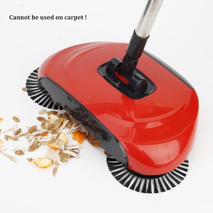 Manual Sweeper, Carpet Sweeper, Mini Hand Push Sweeper 3 in 1 Household - Image 2