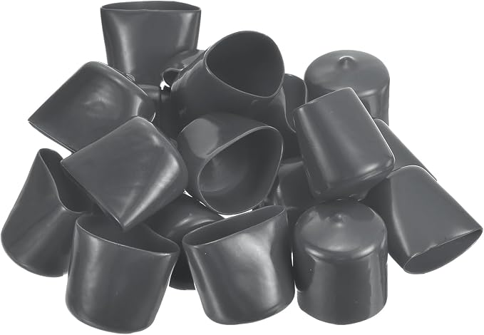 uxcell 20pcs Rubber End Caps 26mm ID Vinyl Round Tube Bolt Cap Cover Thread - Image 4