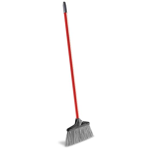 Libman Commercial 1086 Stiff Sweep Lobby Broom, Steel Handle - Image 2