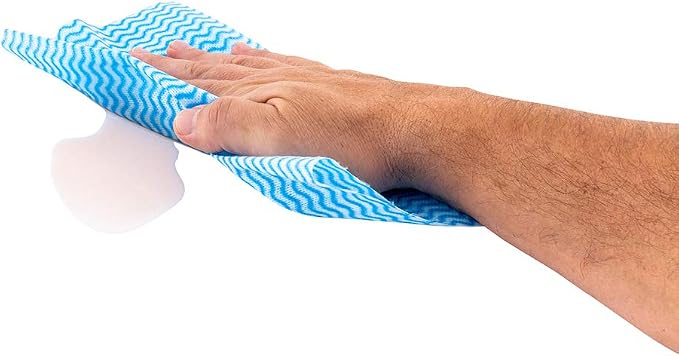 Restaurantware RW Clean 23.6 x 11.8 Inch Reusable Cleaning Cloths 100 Wipes by Restaurantware